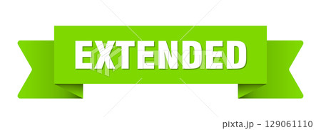 extended ribbon isolated on transparent background. extended ribbon extended ribbon isolated on transparent background. extended ribbon 129061110
