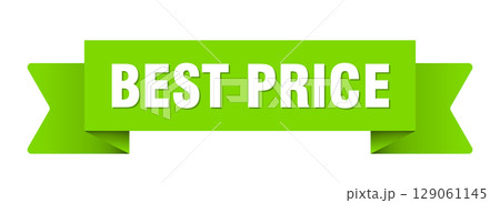 best price ribbon isolated on transparent...のイラスト素材 [129061145] - PIXTA