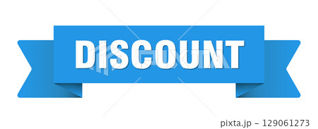 discount ribbon isolated on transparent background. discount ribbon discount ribbon isolated on transparent background. discount ribbon 129061273