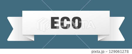eco ribbon isolated on transparent background....のイラスト素材 [129061278 ...
