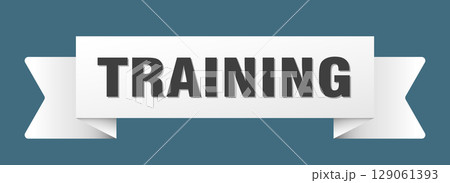 training ribbon isolated on transparent background. training ribbon 129061393