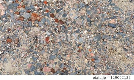 Old Rocky Road Texture Top View 129062122