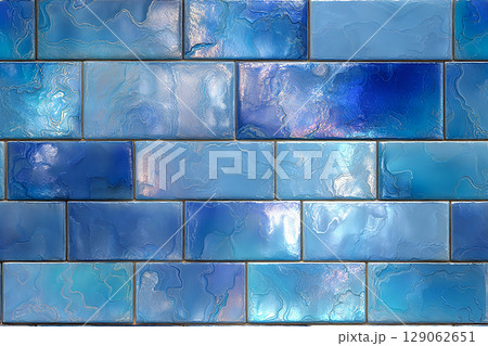 Modern materials. Background of blue tile. Close up texture. Design mockup and background. Modern materials. Background of blue tile. Close up texture. Design mockup and background. 129062651