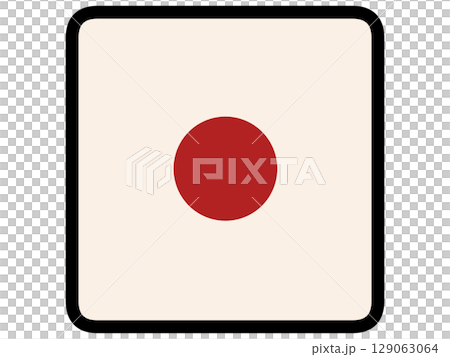 Simple and chic white dice illustration material 129063064