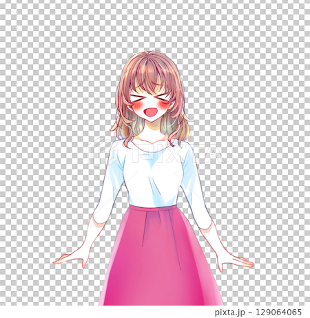 Excited woman 129064065