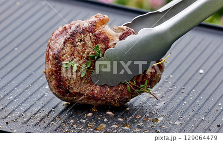 fresh raw steak 129064479