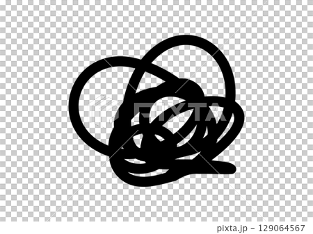 Moyamoya, worried, crumpled, round and round marks Moyamoya, worried, crumpled, round and round marks 129064567