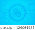 医療科学バイオ研究の顕微鏡の中の細胞の世界_青 129064925