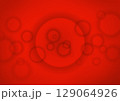 医療科学バイオ研究の顕微鏡の中の細胞の世界_赤 129064926