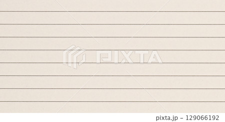 Lined Paper Sheet with Horizontal Lines on White Background for Writing and Sketches 129066192