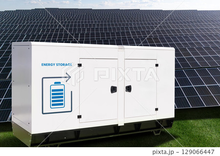 Solar power station with energy storage. 129066447