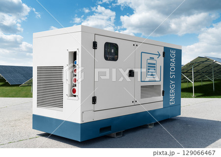 Solar power station with energy storage. Solar power station with energy storage. 129066467