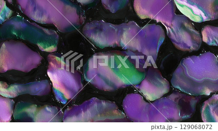 ブラックベース虹彩ジェムクラスター 129068072