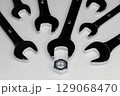 Chrome Vanadium Spanner Size Variety with Hex Nut 129068470