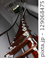 Spiraling Wood And Metal Lighthouse Staircase 129068475