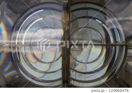 Lighthouse Light Composite Lens Glass Element Detail Lighthouse Light Composite Lens Glass Element Detail 129068476