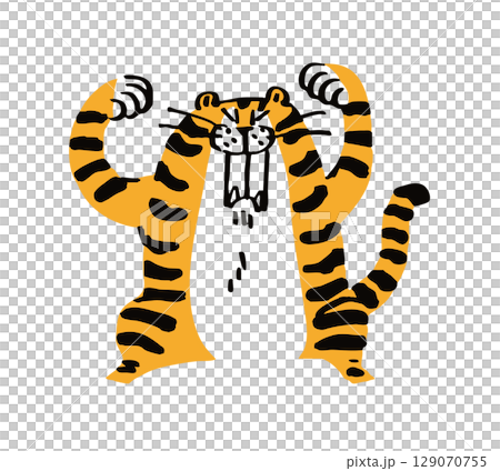 A tiger 129070755