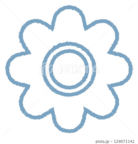 デイジーの花2 ブルー 129071142