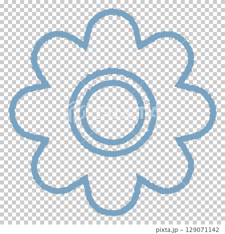 デイジーの花2 ブルー 129071142