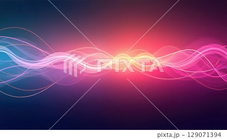 Abstract Beam Design With Multicolored Gradient Lines 129071394