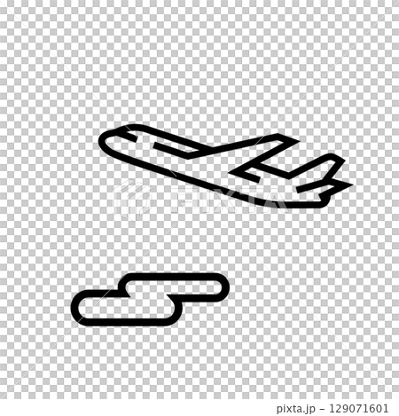 飛行機のアイコン 129071601