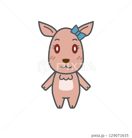 鹿イラスト（メス・ノーマル） 129071635