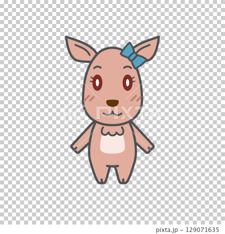 鹿イラスト（メス・ノーマル） 129071635