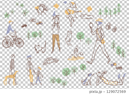 People who enjoy going out, walking, and traveling 1 129072569