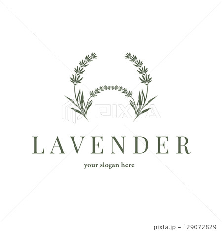 Lavender Logo, Simple Elegant Purple Flower Plant Vector, Greeting Card Design, Banner, Flower Ornament, Lavender Hand Drawn Wedding, Icon Symbol Illustration Lavender Logo, Simple Elegant Purple Flower Plant Vector, Greeting Card Design, Banner, Flower Ornament, Lavender Hand Drawn Wedding, Icon Symbol Illustration 129072829