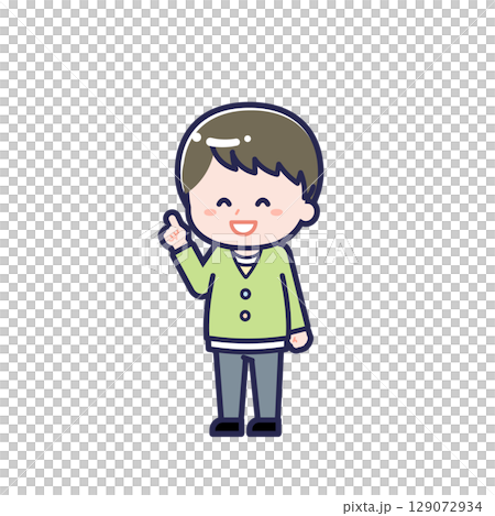 穿休閒服的孩子/對角線/男孩 13 129072934