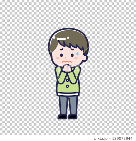 Child in casual clothes / diagonal / boy 23 Child in casual clothes / diagonal / boy 23 129072944