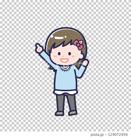 Casual clothing child / diagonal / girl 05 129072956