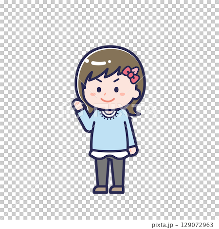 Casual clothing child / diagonal / girl 12 129072963