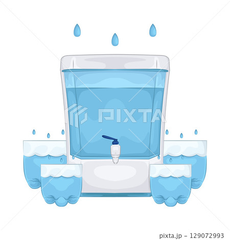 Illustration of Water Filter Illustration of Water Filter 129072993