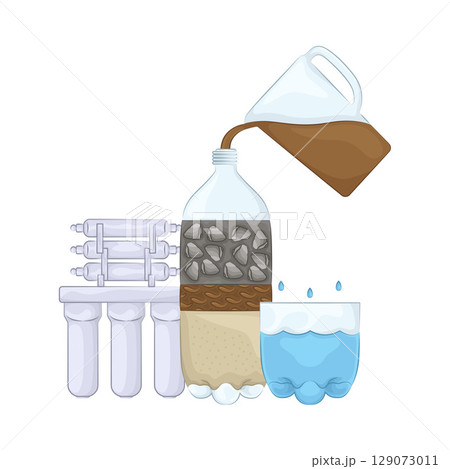 Illustration of Water Filter Illustration of Water Filter 129073011