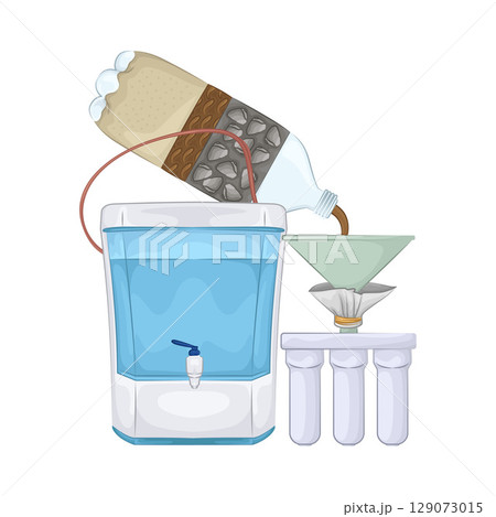 Illustration of Water Filter Illustration of Water Filter 129073015