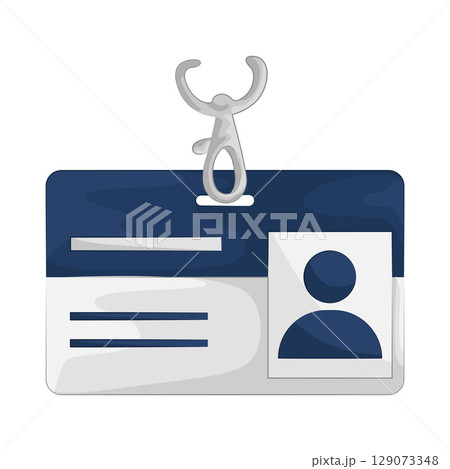 Illustration of ID Card  129073348