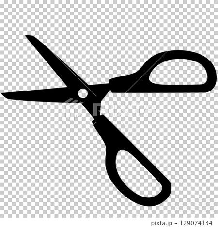 シンプルなハサミのイラスト 129074134
