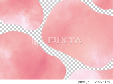 粉紅色水彩背景素材 粉紅色水彩背景素材 129074179