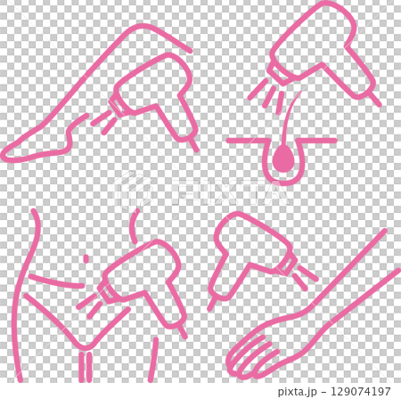 Icon Hair Removal Hair Beauty Medical Person Woman Man Skin Medical Beauty Line Drawing Illustration Icon Hair Removal Hair Beauty Medical Person Woman Man Skin Medical Beauty Line Drawing Illustration 129074197