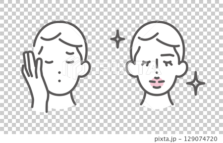 Simple illustration cosmetic surgery image icon 129074720