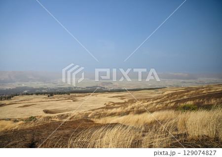 March 25 2025 Scenic Landscape with Vast Sky and Peaceful Countryside Fields, Japan March 25 2025 Scenic Landscape with Vast Sky and Peaceful Countryside Fields, Japan 129074827