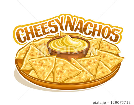 Vector logo for Cheesy Nachos 129075712