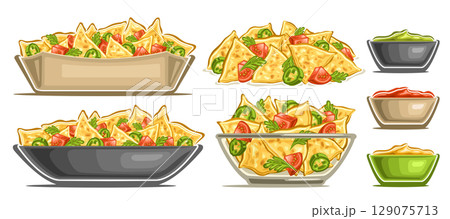 Vector Nachos Set 129075713
