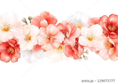Elegant Floral Arrangement with Soft Pink and White Blossom Accents for Design Projects 129075777