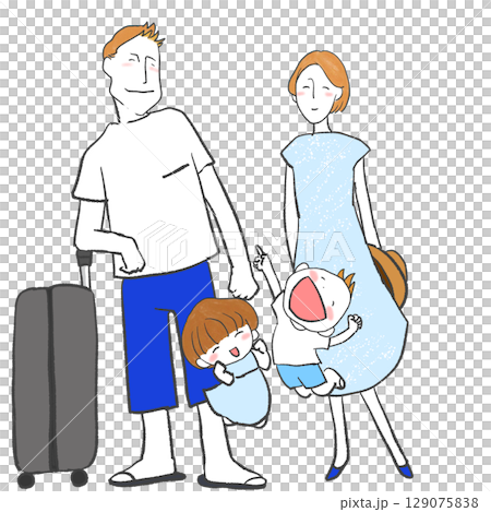 Family going on a trip 129075838