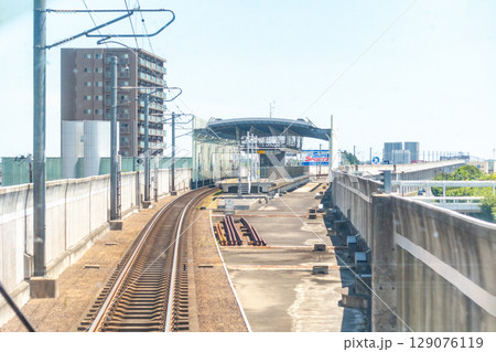 名取駅-杜せきのした駅間 仙台空港アクセス線 線路敷き 高架 イオンモール名取 名取駅-杜せきのした駅間 仙台空港アクセス線 線路敷き 高架 イオンモール名取 129076119
