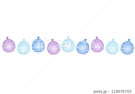 ふんわり水風船 ライン ブルー 129076705