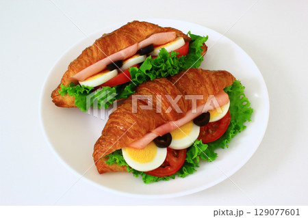 おいしそうなサンドイッチ 129077601