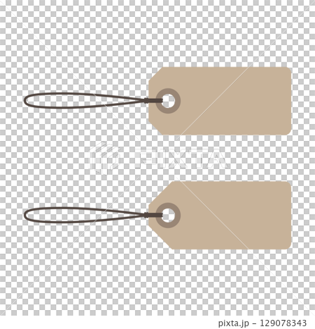 Illustration material: Tag illustration set 129078343